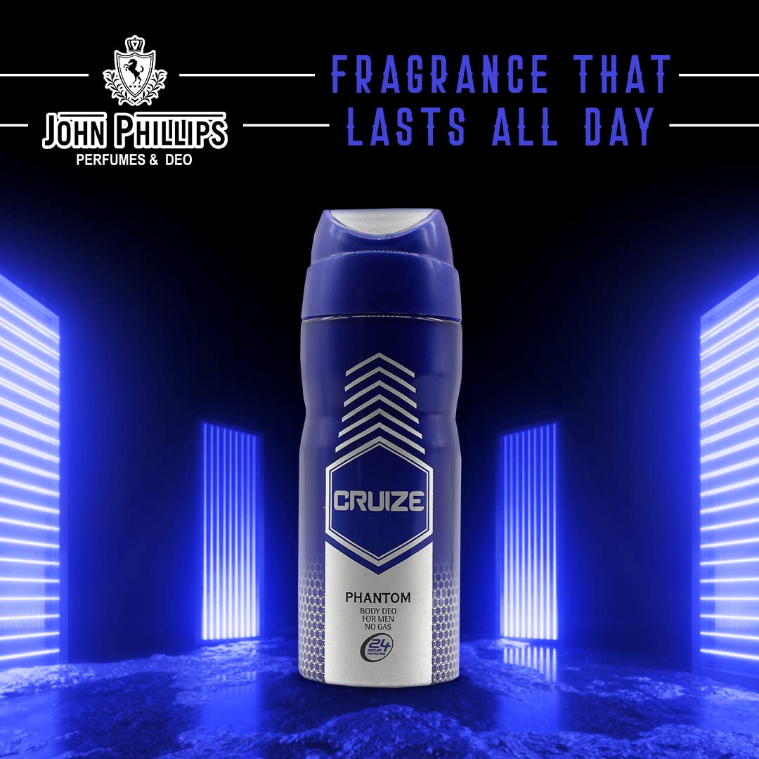John Phillips Passport Eau De Parfum 100ml 3.4 Fl.oz. & Phantom No Gas Deodrant 150ml 5 Fl.oz. | Gift Set For Men John Phillips Passport Eau De Parfum 100ml 3.4 Fl.oz. & Phantom No Gas Deodrant 150ml 5 Fl.oz. | Gift Set For Men