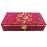 Designer Wedding Fancy Shagun Cash Box With Mgi Printing, Designer Money Box, Gaddi Box Wedding & Engagement Cash Box, Gift Box For Wedding, Colour - Red, Pack Of 2