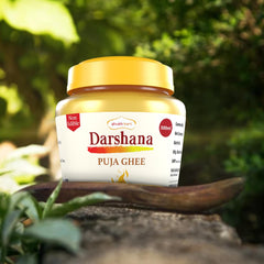 100% Pure Darshana Puja Ghee By Shubhkart | Desi Puja Ghee For Diya & Batti Perfect For Festivals | 1 Litre (500ml * 2) 33.8 Ounce | Jar Pack