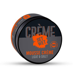 Set Wet Hair Wax For Men Mousse Creme 60gm 2.1 Oz. | Daily Styling , Ultra Light , Non-sticky , Matte Finish , With Argan Oil , Restylable Anytime , Easy Wash Off| No Paraben , No Sulphate , No Alcohol