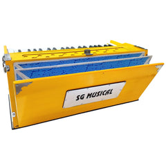 Portable Musical Instrument Harmonium - 7 Stopper, 39 Keys, Double Bellow, Free Reed Keyboard Instrument