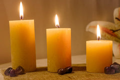 VANILLA FRAGRANCE PILLAR CANDLE | 2 INCH, 3 INCH, 4 INCH | GIFT SET OF 3