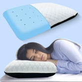 Cooling Gel Memory Foam Pillow For Spondylitis Neck & Shoulder Pain Relief, White, Size - Standard | Cervical Pillows For Sleeping, Designed For Orthopedic & Ergonomic Support