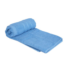 Nexhouse Soft Cotton Bath Towel 550 Gsm | Absorbent, Quick Dry, Lightweight Fabric For Daily Comfort (Light Blue)