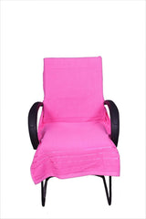 Vvip Home 100% Cotton Luxary Office Chair Towel 550 Gsm (Pink)