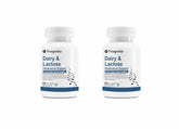 Trexgenics Dairy & Lactose Intolerence Support 9x Dairy Digest Enzyme Complex For Lactose, Dairy Fat, Protein & Carbs Digestion | 60 Veg Capsules, 100gm 0.2lbs Each Pack Of 2