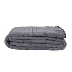 Hanker Velvet Touch Microfiber Bath Towel 600 Gsm | Ultra-Soft & Plush, Instant Dry Technology Large Size Bath Towel (Dark Gray)