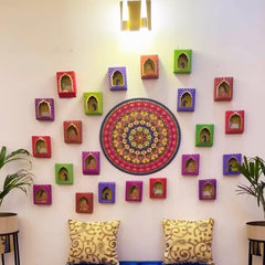 DEEP DWAR LED CANDLE TRADITIONAL JHAROKHA BOX FOR HANGING WALL HANGING CANDLES