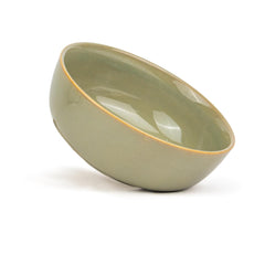 Ceramic Large Bowl, 1500ml - 21cm, 1 Piece, Pistachio Green | Stoneware Ceramic Serving Bowls - Ceramic Bowl With Glossy Finish | Pasta Serving Bowl - Microwave Safe & Dishwasher Safe