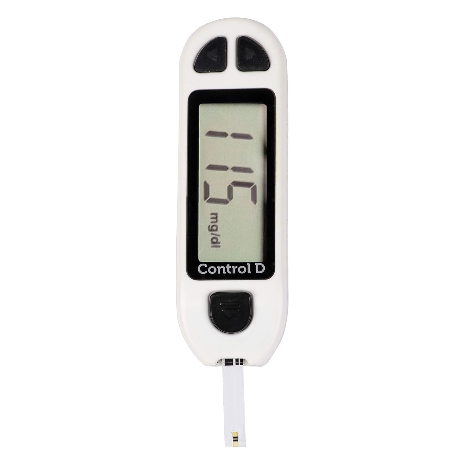 Control D White Glucometer + Blood Glucose Test Strips - 50 Strips Control D White Glucometer + Blood Glucose Test Strips - 50 Strips