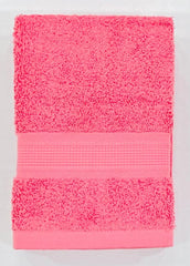 Bombay Dyeing Plain Santino 500 Gsm Cotton Hand Towel Set - Rose (2 Piece)