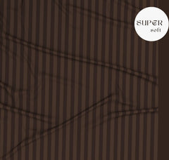 Cotton Single Bedsheet With One Pillow Cover - 90 X 60 Inches, Brown | Soft & Breathable Premium Printed Design Bedsheet
