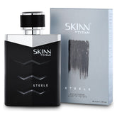 Skinn By Titan Steele Liquid Fragrance For Men, 100ml 3.4 Fl.oz.