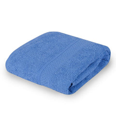 Fezora 100% Cotton Bath Towel 450 Gsm | Ultra Soft, Quick Dry, High Absorbency, Skin-Friendly Large Size Bath Towel (Dark Blue)