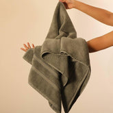 Esq Living Egyptian Large Size Cotton Bath Towel 600 Gsm | Soft & Skin Friendly Towels For Bath, Travel, Gym, Beach Pool & Yoga (Dusty Olive)