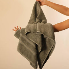 Esq Living Egyptian Large Size Cotton Bath Towel 600 Gsm | Soft & Skin Friendly Towels For Bath, Travel, Gym, Beach Pool & Yoga (Dusty Olive)