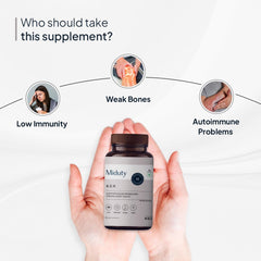 Miduty Vitamin Adk Multivitamin Contains Vitamin A - D3 - K2 Immunity Booster, Bone Strength, Healthy Heart , Supplement For Men & Women | 30 Capsules, 50gm 0.1lbs