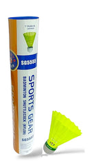 Sports Gear SG 5555 High Performance Nylon Shuttlecock | Green , Pack Of 12 , Made With High-Quality Material
