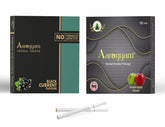 Aarogyam Herbals Pack Of 2 Flavours 100% Tobacco & Nicotine Free Cigarette For Relieve Stress & Mood Enhance Product Double Apple, Black Current - 10 Sticks X 2 Packets