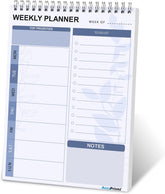 To Do List Notepad - Daily Planner Undated 50 Sheets/100 Pages Tear Off (Weekly Planner Pad) 1Pc