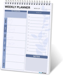 To Do List Notepad - Daily Planner Undated 50 Sheets/100 Pages Tear Off (Weekly Planner Pad) 1Pc