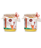 Premium Gir Cow A2 Ghee By Kudej | High In Vitamins A, D & Healthy Bilona Method Desi Ghee Good For Glowing Skin | 1 Litre (500ml * 2) 33.8 Ounce | Jar Pack