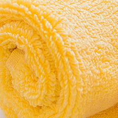 Spread Spain 100% Cotton Face Towel 600 Gsm | Roman Face Towel Super Absorbent Soft & Quick Dry Towels (Yellow) -Set Of 2