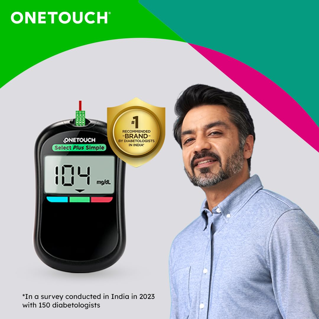 OneTouch Select Plus Test Strips - Pack of 10 Strips | Blood Sugar Test Machine Testing Strips | Global Iconic Brand | For use with OneTouch Select Plus Simple Glucometer OneTouch Select Plus Test Strips - Pack of 10 Strips | Blood Sugar Test Machine Testing Strips | Global Iconic Brand | For use with OneTouch Select Plus Simple Glucometer