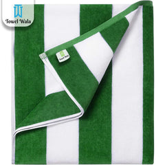 Towel Wala Striped Soft Turkish Cotton Large Bath Towel 450 Gsm | For Men & Women, Hotel Pool Towel (Pack Of 3)