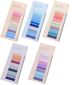 Sticky Index Tabs For Books Page Markers Transparent Sticky Notes Colorful | 5 Packs - 1000 Pcs