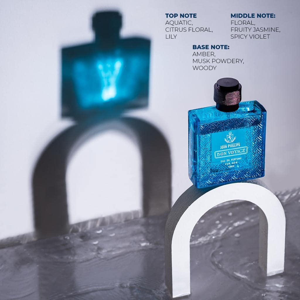 John Phillips Luxury Woody & Bon Voyage Eau De Parfum 100ml 3.4 Fl.oz. Each Pack Of 2 For Men John Phillips Luxury Woody & Bon Voyage Eau De Parfum 100ml 3.4 Fl.oz. Each Pack Of 2 For Men