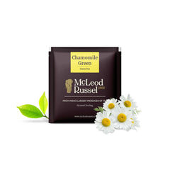 McLeod Russel 1869 Chamomile Green Tea - 100gm, 3.5 Ounce, 50 Pyramid Tea Bags | Better Sleep & Relaxation - Long Leaf Green Tea | Low Caffeine, Pure & Natural Chamomile Flower