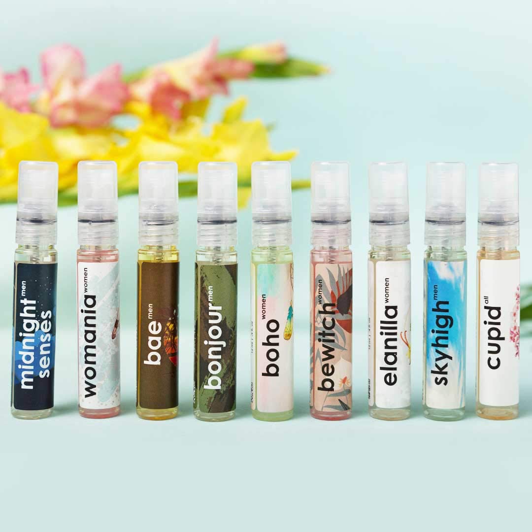Perfume Trial Set For Men & Women Combo Of 9 12ml Each 0.4 Fl.oz. | Long Lasting Fresh Fragrances Perfume Trial Set For Men & Women Combo Of 9 12ml Each 0.4 Fl.oz. | Long Lasting Fresh Fragrances