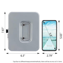Medium Metal Cash Box With Combination Lock Safe & Money Tray For Security 7.87"X 6.30"X 3.54" Colour - Lightgrey