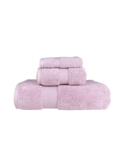 Senses By Riba Cotton Towel Bath, Hand & Wash 930 Gsm | Super Soft, Absorbent, Lightweight, Antimicrobial, Low Linting | Pack Of 3 (Mauve)