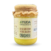 100% Natural A2 Desi Cow Ghee By Ayuda | Traditional Homemade Curd Churned Healthy Pure Desi Ghee Good For Boost Immunity | (1 Litr) 33.8 Ounce | Jar Pack