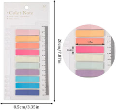 Sticky Tabs Sticky Index Tabs for Annotating Books | Transparent Sticky Notes 6 Packs | 1200 Pcs