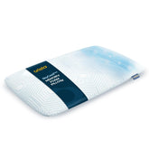 Memory Foam Pillow - Bed Pillow, White Color, Thin Size - 24 X 16 X 3 Inch | Contour Support, Breathable Cover, Ergonomic For Back & Side Sleepers, Ideal For Cool, Restful Sleep