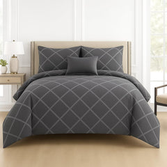 Double Bedsheet For Queen Size With 2 Matching Pillow Covers For Home - 90 X 100 Inches, Dark Grey | Smooth Finish, Soft Touch & Breathable Comfort For Everyday Use