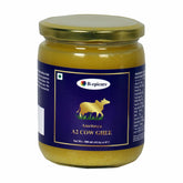 Organic Pure Amritasya A2 Cow Ghee By B-Epicure | Traditional Bilona Method Pure & Natural Curd- Churned Desi Ghee Good For Glowing Skin | (500ml) 16.9 Ounce | Jar Pack