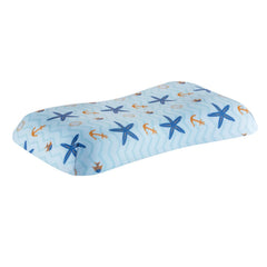 Pillow For Kids, Memory Foam Soft Kids Pillow For Sleeping - Standard Size | For 2 Years To 8 Years, Small Pillow, Kids Pillow For Girls & Boys - Toddler Pillow - Blue Pillow Cover