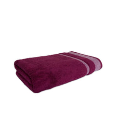 Spaces Hygro Cotton Bath Towel 600 Gsm | Blooms Softer When Washed Ultra Absorbency Dries You Quicker Bath Towel (Dark Violet)
