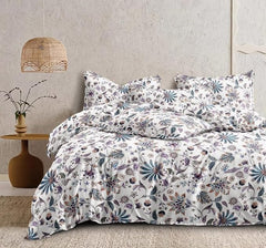 King Size Double Bedsheet With Two Pillow Covers - 108 X 108 Inches, White | Smooth To Touch, Breathable & Long Lasting - Ideal For Everyday Comfort