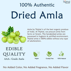 Triphal Dry Amla Whole (Sabut) 100% Natural, Edible Grade, Rich In Vitamin C, Known For Its Immune - Boosting & Skin - Rejuvenating Properties | 400gm 0.8lbs