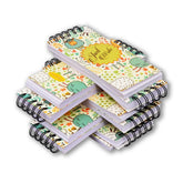 Spiral Memo Pads, 100 Sheets, Unruled, Solid Color, Writing Pads For Professional, Pack Of 10