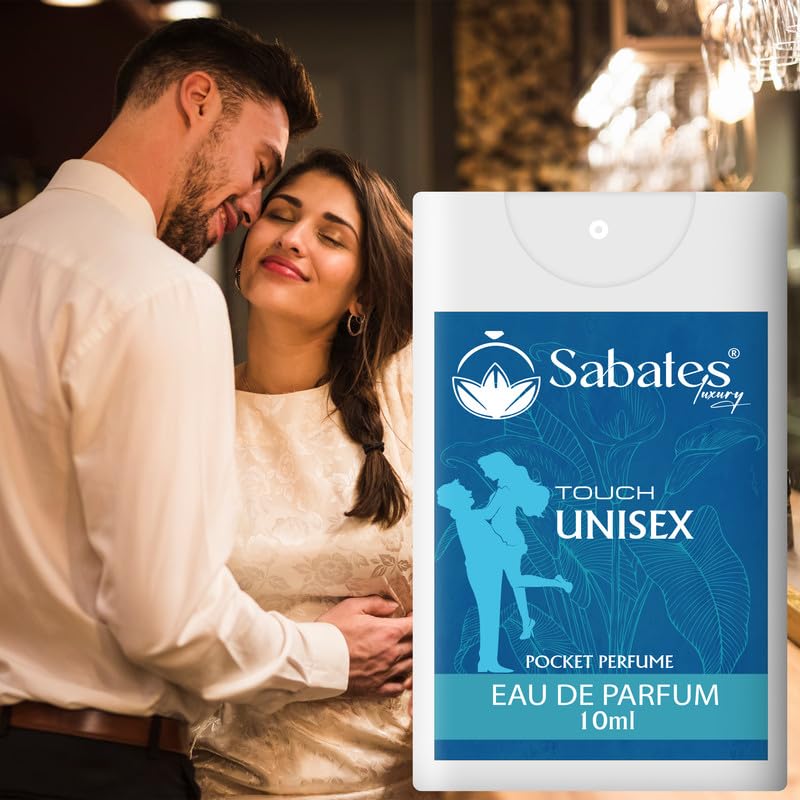 Sabates Touch Eau De Parfum Each 10ml 0.3 Fl.oz. Combo Of 2 For Unisex | Long Lasting Pocket Perfume | Easy To Carry Sabates Touch Eau De Parfum Each 10ml 0.3 Fl.oz. Combo Of 2 For Unisex | Long Lasting Pocket Perfume | Easy To Carry