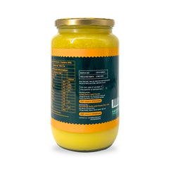 100% Natural A2 Bilona Cow Ghee By Farmdrop | Natural & Healthy Desi Ghee With Rich Aroma Good For Dishes | (1 Litr) 33.8 Ounce | Glass Bottle
