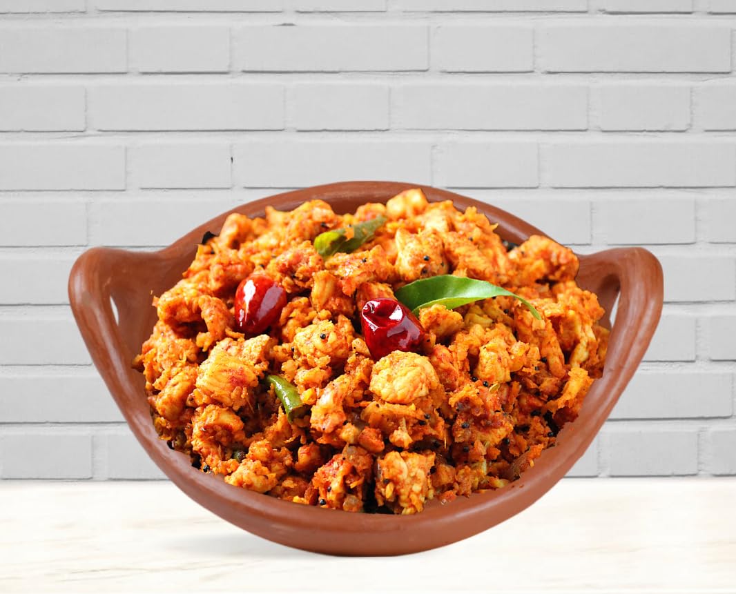 Deep Burned Uncoated Clay Kadai With Handle With 2 Wooden Spatulas Complimentary For Cooking & Serving - Red, 1 Liter | Pre-Seasoned Mud Kadhai - Unglazed, Double Fired, Hand Crafted Deep Burned Uncoated Clay Kadai With Handle With 2 Wooden Spatulas Complimentary For Cooking & Serving - Red, 1 Liter | Pre-Seasoned Mud Kadhai - Unglazed, Double Fired, Hand Crafted
