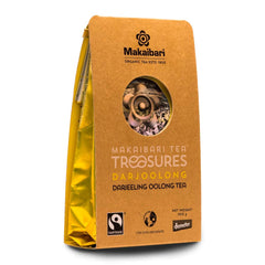 Makaibari Tea Treasures Darjoolong Tea - 100gm, 3.5 Ounce | USDA Certified Premium Darjeeling Oolong Tea - Natural Detox Tea, Semi-Fermented Oolong Whole Loose Leaf