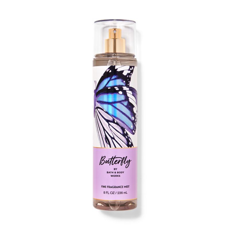 BATH & BODY WORKS BUTTERFLY FINE FRAGRANCE MIST 236ML 8 FL.OZ. BATH & BODY WORKS BUTTERFLY FINE FRAGRANCE MIST 236ML 8 FL.OZ.